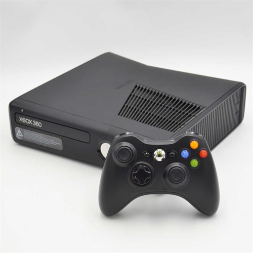 XBOX 360 Console - Black - Slim 250GB - SNR 128015414009 (B Grade) (Used)